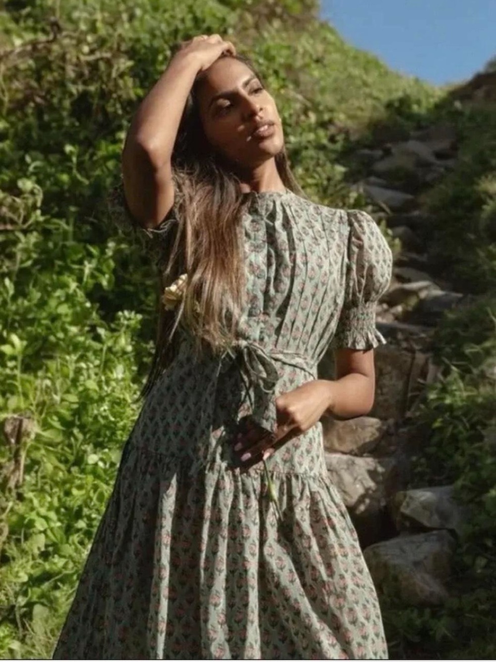 DAUGHTERS OF INDIA Prairie Midi Dress